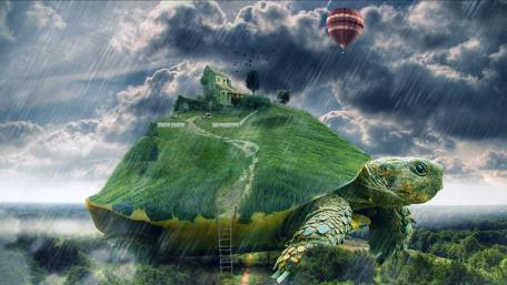 Turtle Island Dreamscape wallpaper