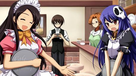 Cafe Crew in Action, Anime Style wallpaper