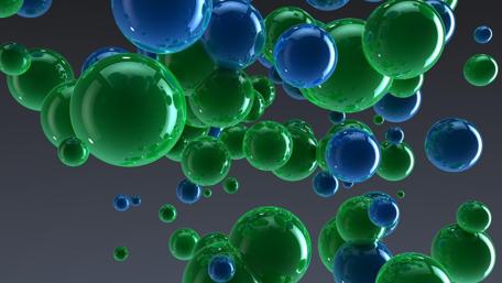 Vibrant 3D Bubbles in Digital Art wallpaper
