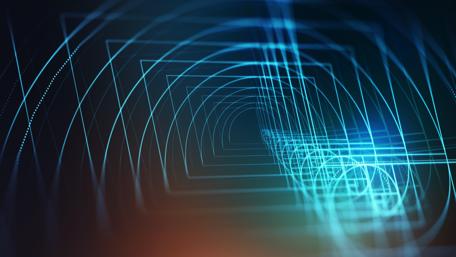 Ethereal Blue Light Symphony in 3D wallpaper