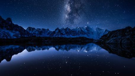 White Lake (Lac Blanc) In Chamonix, Mont Blanc. wallpaper