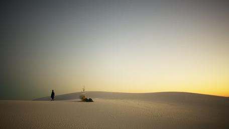 Desert landscape wallpaper