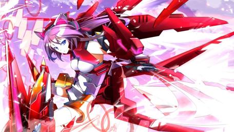 Mecha Warrior in Futuristic Battle Armor wallpaper