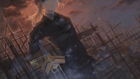 Saber's Twilight Standoff wallpaper