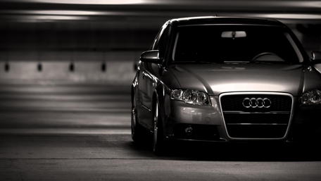 Black and white Audi wallpaper