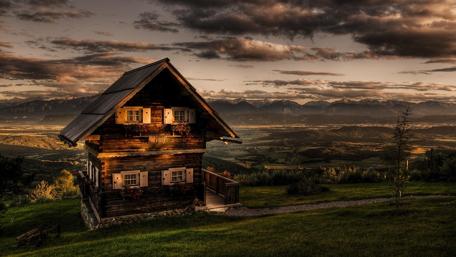 Evening in Magdalensberg wallpaper
