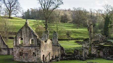Fountains Abbey - abbot house wallpaper