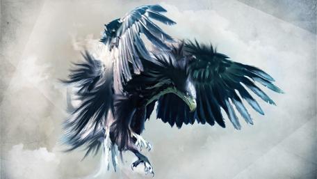 Flying eagle wallpaper