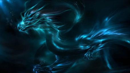 Blue dragon wallpaper