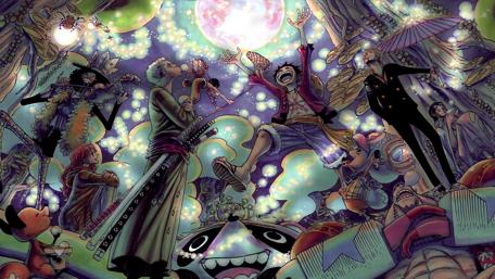 Adventurous Pirate Crew Celebration wallpaper