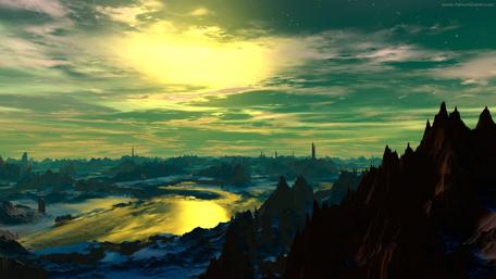 Fantasy landscape image wallpaper