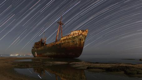 Dimitrios shipwreck - Valtaki beach, Gythio, Greece wallpaper