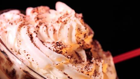 Whipped cream on the cappuccino wallpaper