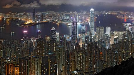 Victoria Peak view to Victoria Harbour wallpaper