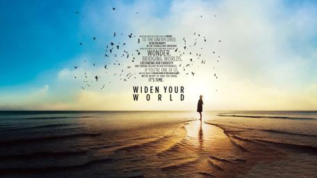 Widen Your World with Fresh Air and the Sea wallpaper