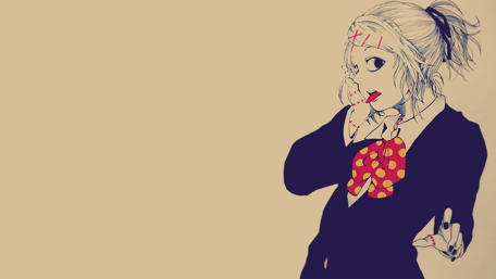 Stylish Anime Character in a Creative Pose wallpaper