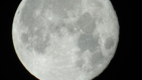 Majestic Full Moon in Dark Sky wallpaper