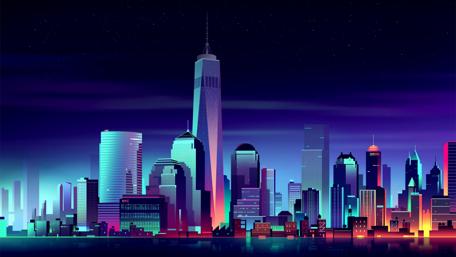 One World Trade Center - Futuristic art wallpaper