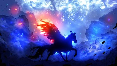 Celestial Pegasus Adventure wallpaper