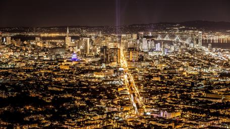 San Francisco city lights wallpaper