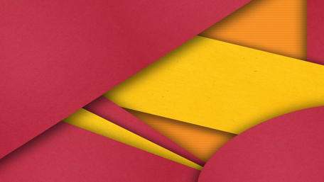 Cool red and orange material design artwork wallpaper