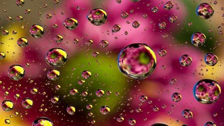 Colorful waterdrops wallpaper
