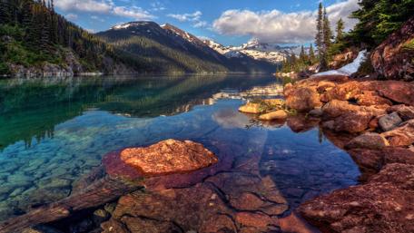 Water reflection on Smith Mountain Lake wallpaper