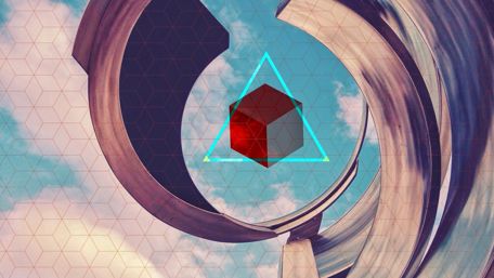 Polyscape style wallpaper