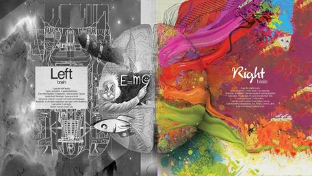 Brain hemispheres wallpaper