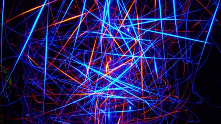 Neon lines wallpaper