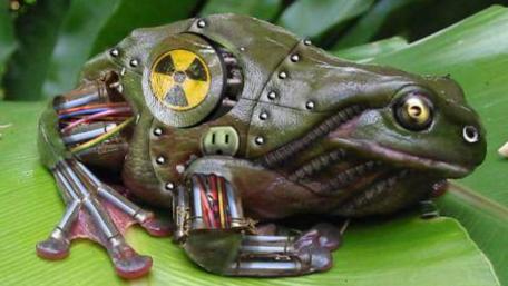 Mechanical radioactive frog ☢️ wallpaper