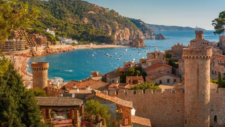 Summer in Tossa de Mar, Spain wallpaper