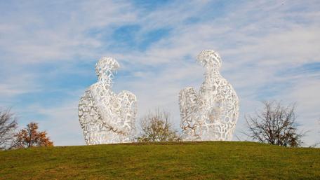 Metal Sculpture at the Yorkshire Sculpture Park wallpaper