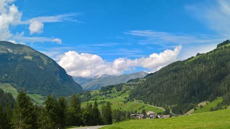 Green hillside in Austria wallpaper