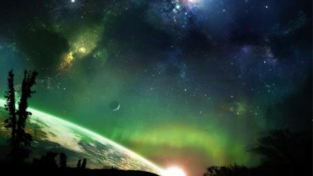Fantasy space art wallpaper