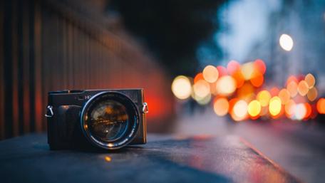 Camera on the street wallpaper