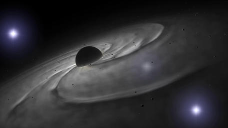 Blackhole - Dark energy space art wallpaper