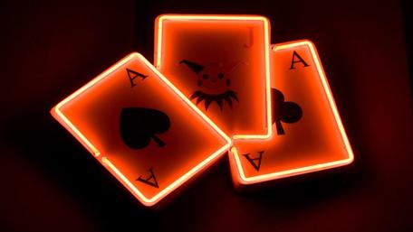 Neon Playing Card wallpaper