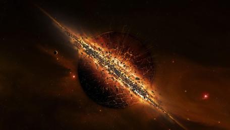 Planet explosion wallpaper
