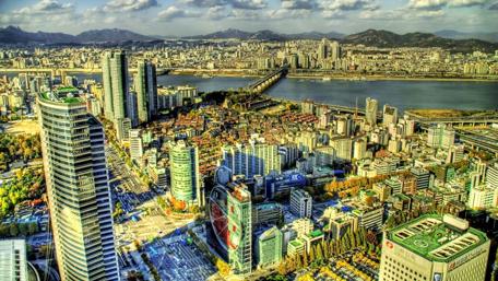 Cityscape of Seoul wallpaper