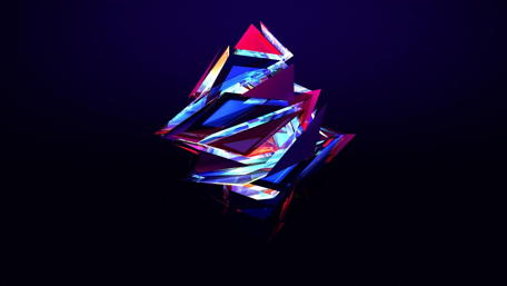 3D triangles wallpaper