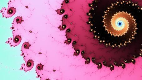 Pink fractal wallpaper