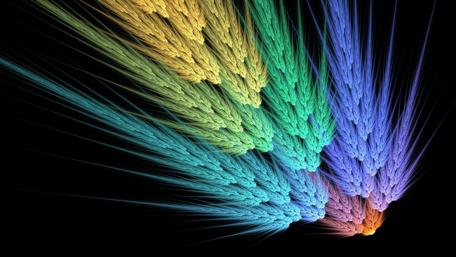 Colorful fractal art wallpaper