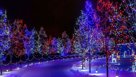 Christmas lights wallpaper