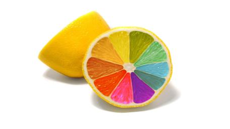 Colorful lemon wallpaper