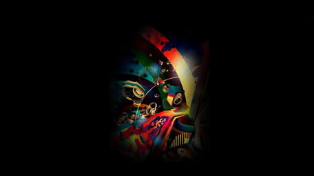Abstract Musical Explosion in Darkness wallpaper