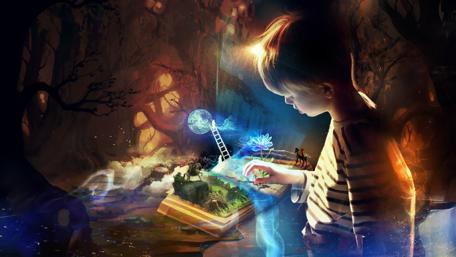 Reading imagination wallpaper