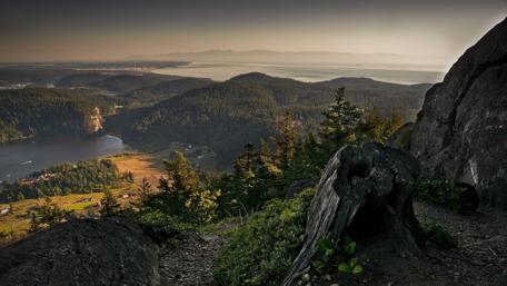 View from the mountain top wallpaper