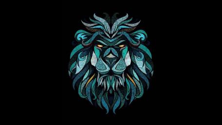 Crystal Lion wallpaper