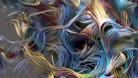 3D colorful fractal art wallpaper